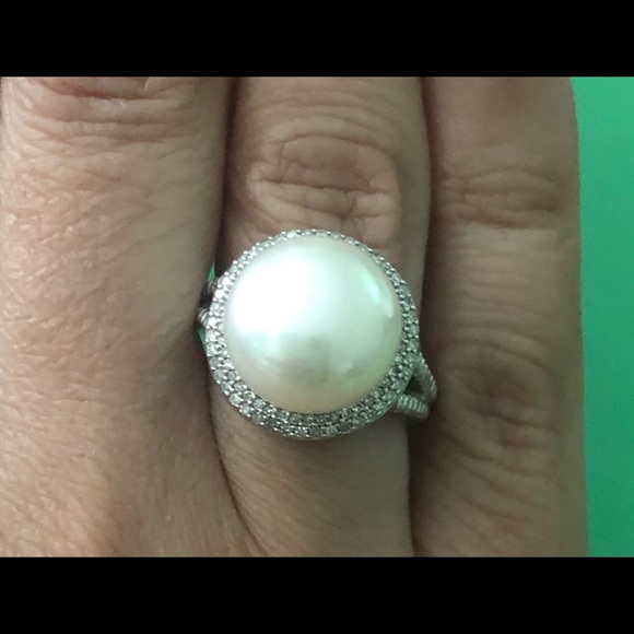 NWT - Cultured Pearl Silver Ring by Honora - Picture 7 of 11